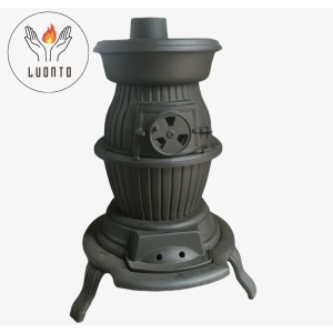 LUONTO ルオント 高評価の鋳鉄製薪ストーブ  暖炉 BH44-12KW 68kg 北欧仕様 二次燃焼